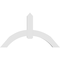 Ekena Millwork Archdale Architectural Grade PVC Gable Bracket, 60"W x 35"H x 6"D x 6"F, 14/12 Pitch GBP060X35X0606ARC00 - alternate 2